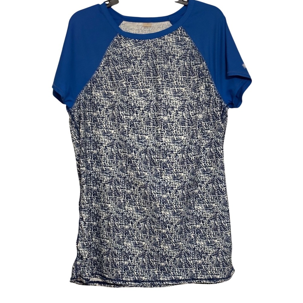 Old Navy Active T-Shirt Royal Blue Raglan Sleeve Athletic Swim Top Plus Size 3X